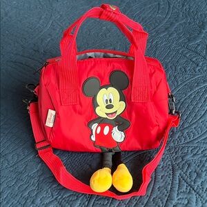 Disney Red Mickey Mouse Tote with Yellow Accents
